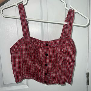Brandy Melville red button up tank